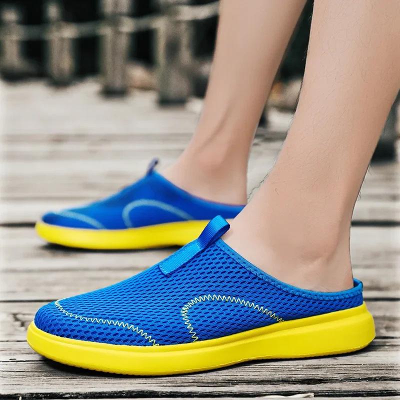 2024 Hombre Sneaker Soft Indoor Home Slides Man Non-slip Summer Outdoor Beach Sandals Flip Flops Male Footwear Big Size 48