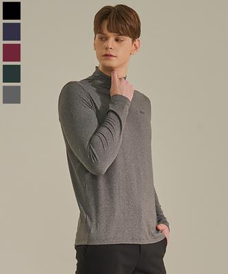 ADABAT [5Pack] Men'S Mock Neck T-Shirt