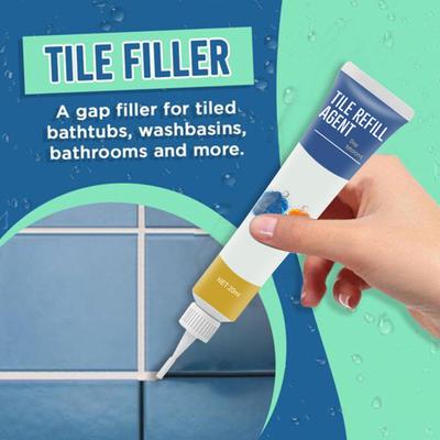Tile Refill Agent Effective Waterproof 20ml Useful Ceramic Tile Grouting Repair Agent Bathtub