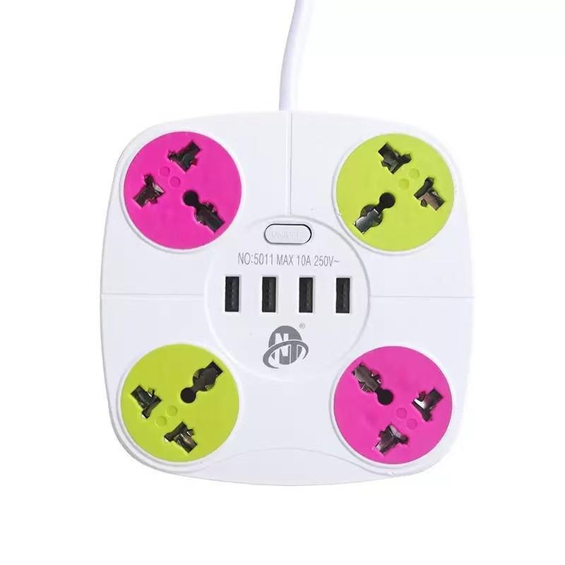 Universal Power Strip 230V: 3m-5m, Multi-USB, Compatible with UK, US, Vietnam, Thailand, Europe.