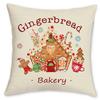 Christmas Pillow Cover Cartoon Cookies Little Man Snowflake Christmas Tree Home Sofa Pillow Cover Premium Durable