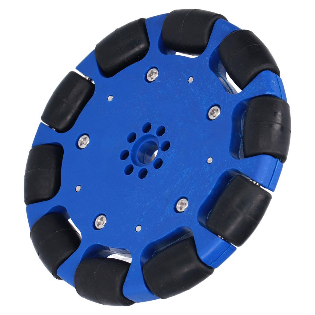 Buy 100mm Omnidirectional Wheel Neoprene Drive Rollers Omni Smart Robot Car Accessories 8mm Hole