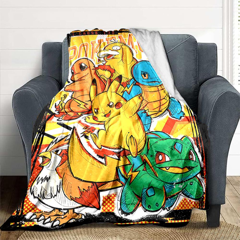 1pc Pokemon, Charmander Blanket Versatile for Couch, Office Bed