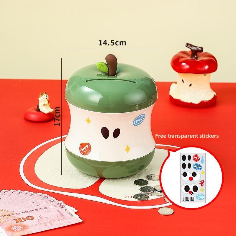

Apple Piggy Bank, Children s Piggy Bank, DIY Stickers Children and Girls Can Save Piggy Bank Ornament Birthday Gift