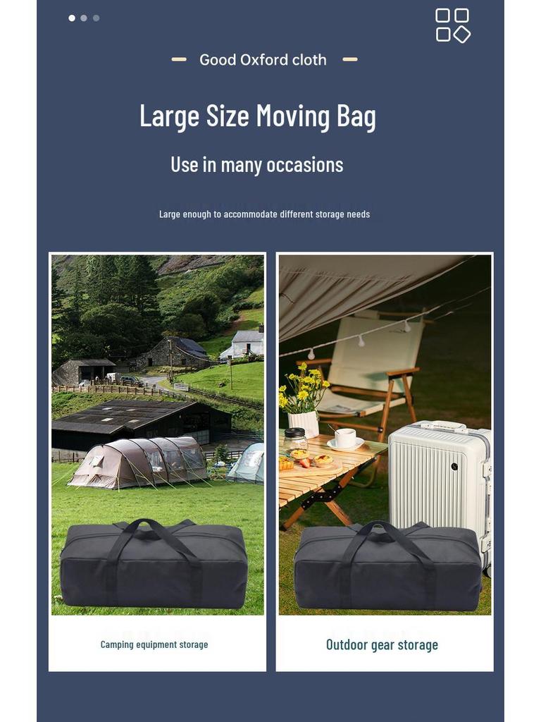 Portable Wear-Resistant Outdoor Fishing Bag for Car, Awning Pole & Tent Storage