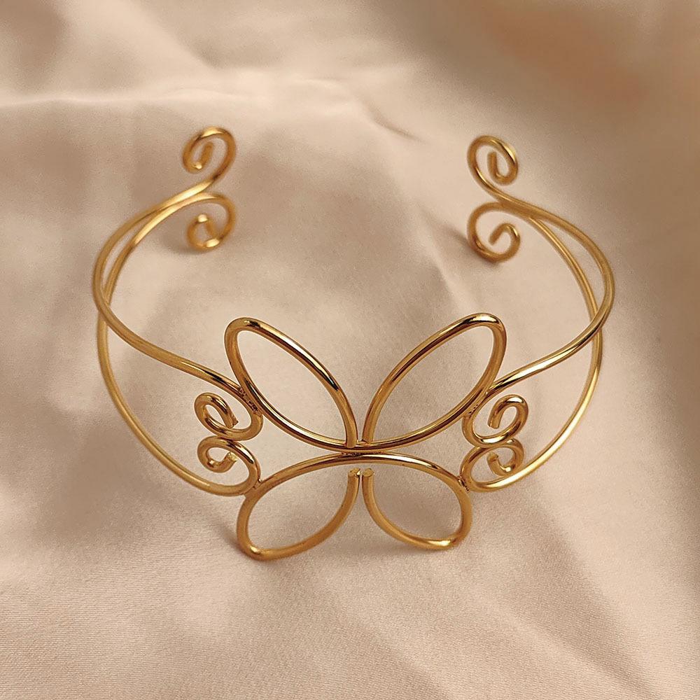 Creative Thread Buckle Pattern Butterfly Moldless Women's Bracelet, High-quality Waterproof Bracelet, Party Jewelry
