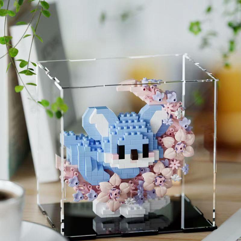 Compatible Leji Building Blocks: Pompompurin, Kuku Mi Flower Moon Cartoon Doll Ornaments