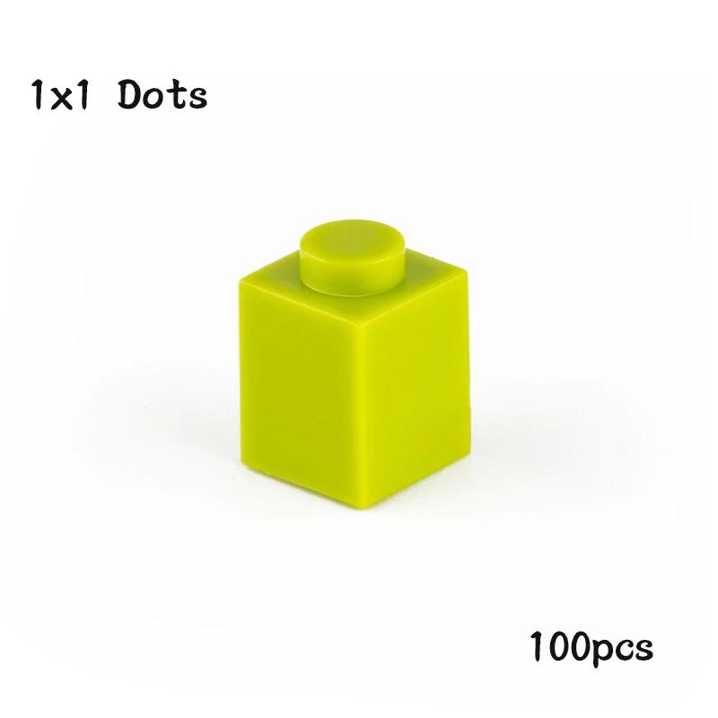 Non-Toxic Diy 1X1 Dots Building Blocks 100Pcs Thick Figures Bricks Size 1*1 Dot Compatible With 3005 Educational Creative Toy For Children
