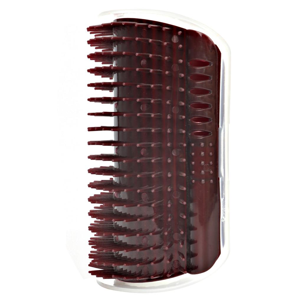Plastic Cat Self Groomer   Comb Buty Soft Brush Body Scratcher on Wall Corner