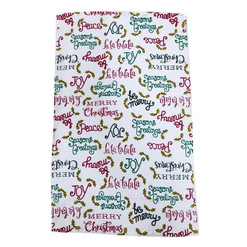 1Pc 41x64cm Thicken Flower Fruit Printed Cotton Kitchen Tea Towel Dish Cleaning Cloth Table Napkins Cooking Tool