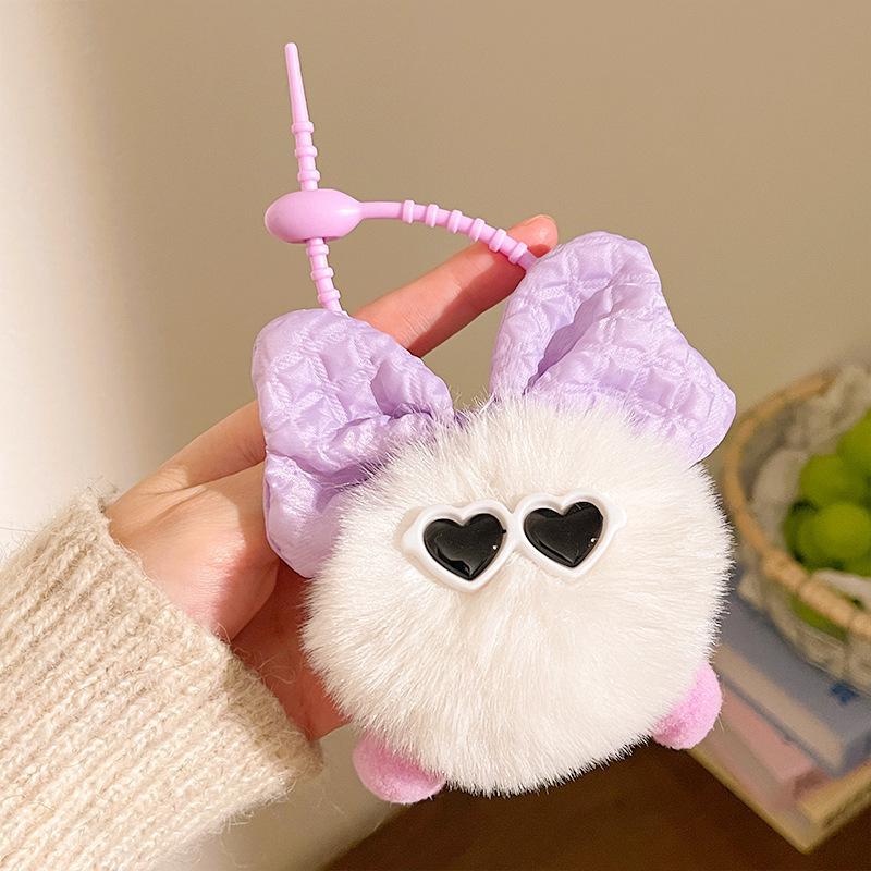 Cute Fur Ball Plush Keychain: Small Doll Pendant for Car, Backpack & More