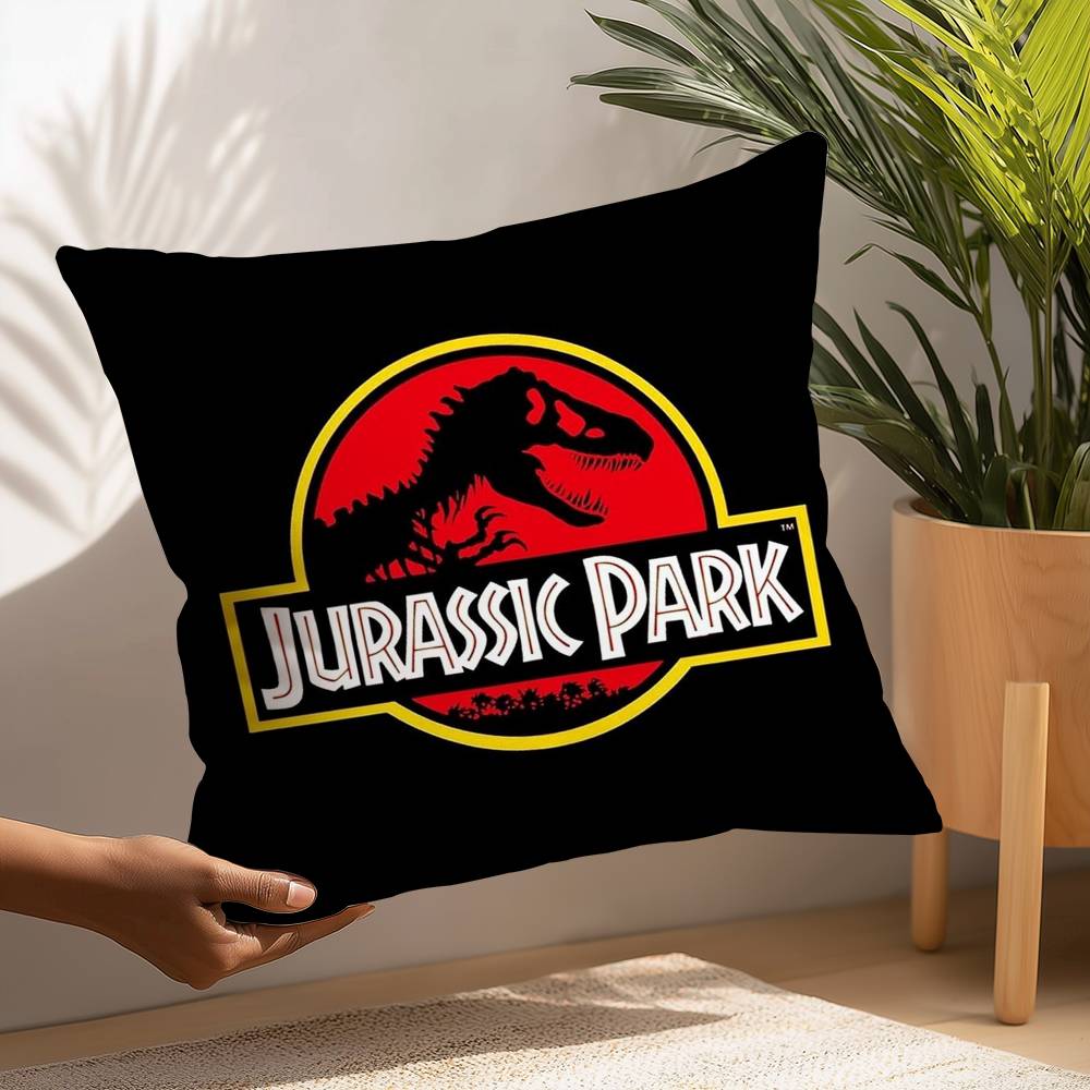 Moive J-Jurassic World Pillow Case Plush Fabric Soft  Pillowcase Double Sided Print Cushion Cover Household Gifts