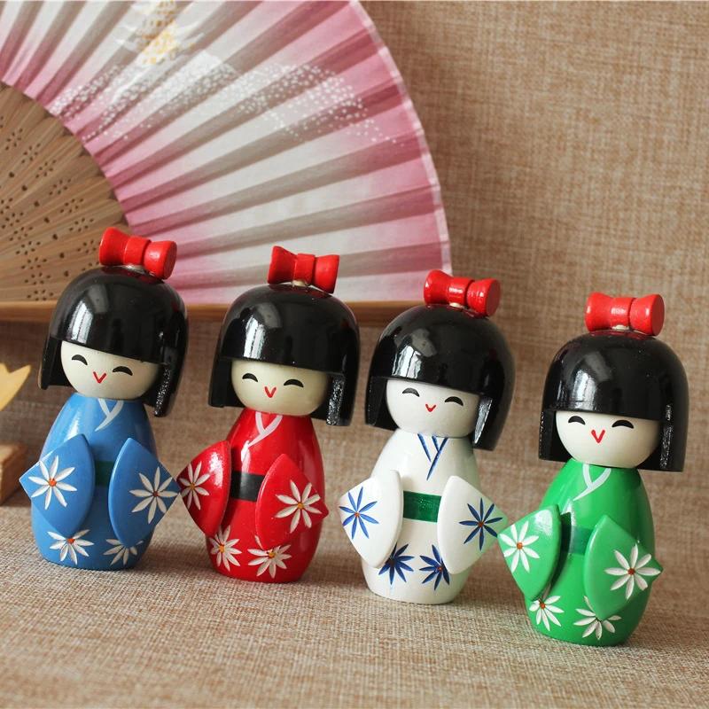 Japanese Puppet Geisha Ornaments Kimono Doll Cartoon Characters Restaurant Accessories Sushi Shop Decorations Sushi Maker 1-25
