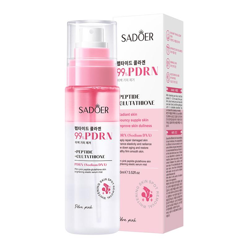 Salmon PDRN Peptide Glutathione Essence Spray Hydrating Facial Mist Refreshing Double Layer Skin Care Spray 100ml 100ML