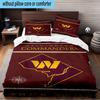 Washington Commanders Map 3PCS Bedding Set 2D Printing (Includes 1 Duvet Cover + 2 Pillowcases Coreless), Bedroom decor,Fan gift