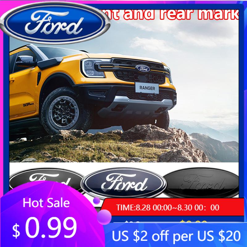 New 2026 Car Sticker 12.5-14.5-17.5-22.5cm Car Front Grille Logo Trunk Accessories Hood Sticker For Ford Focus mk2 mk3 Fiesta mk