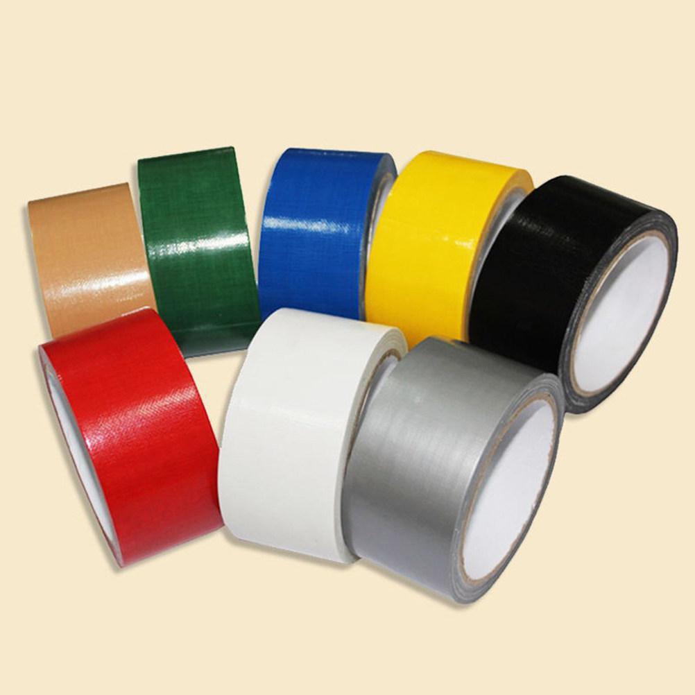 Waterproof Single-Sided Cloth Duct Tape Yellow 5Cm X 1 Strong Adhesive Electrical Equipment Carpet Floor Stage DIY Tape