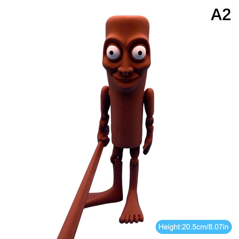 Italienisches Brainrot Spielzeug 3D-gedruckte Puppe Tung Tung Sahur Figur Tralalero Tralala Hai-Figur Schreibtischornament Geschenke Heimdeko