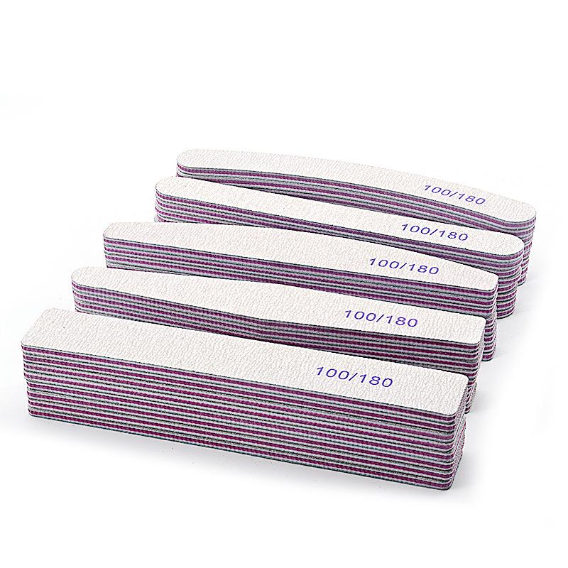 High-End Gray-White Zebra Nail File for Manicure