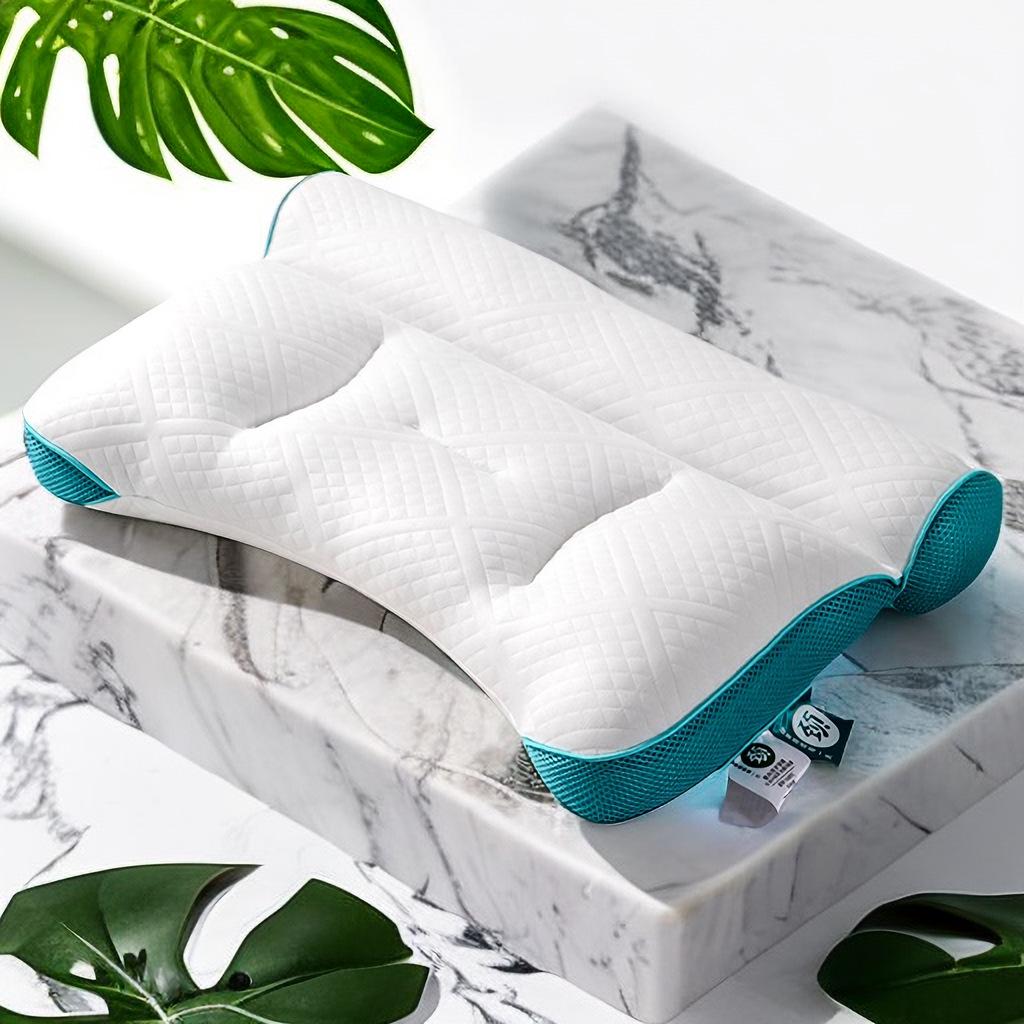 Second-Generation Anti-Traction Cervical Neck Support Pillow with Feather Silk Cotton Filling