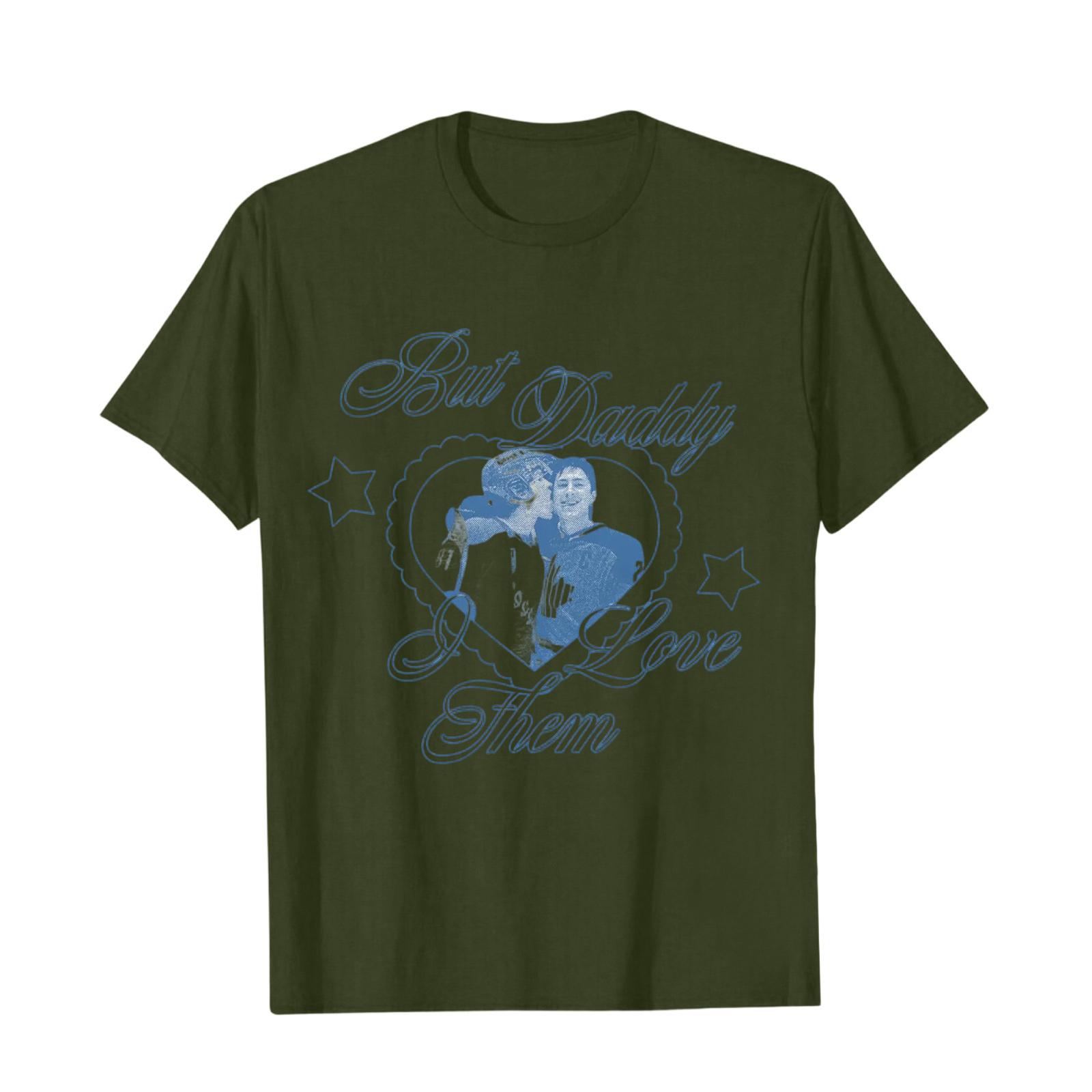 

Unisex Short Sleeve Crew Neck T Shirt with Graphic Print and Heart Motif Casual Regular Fit Cotton Tee Top S