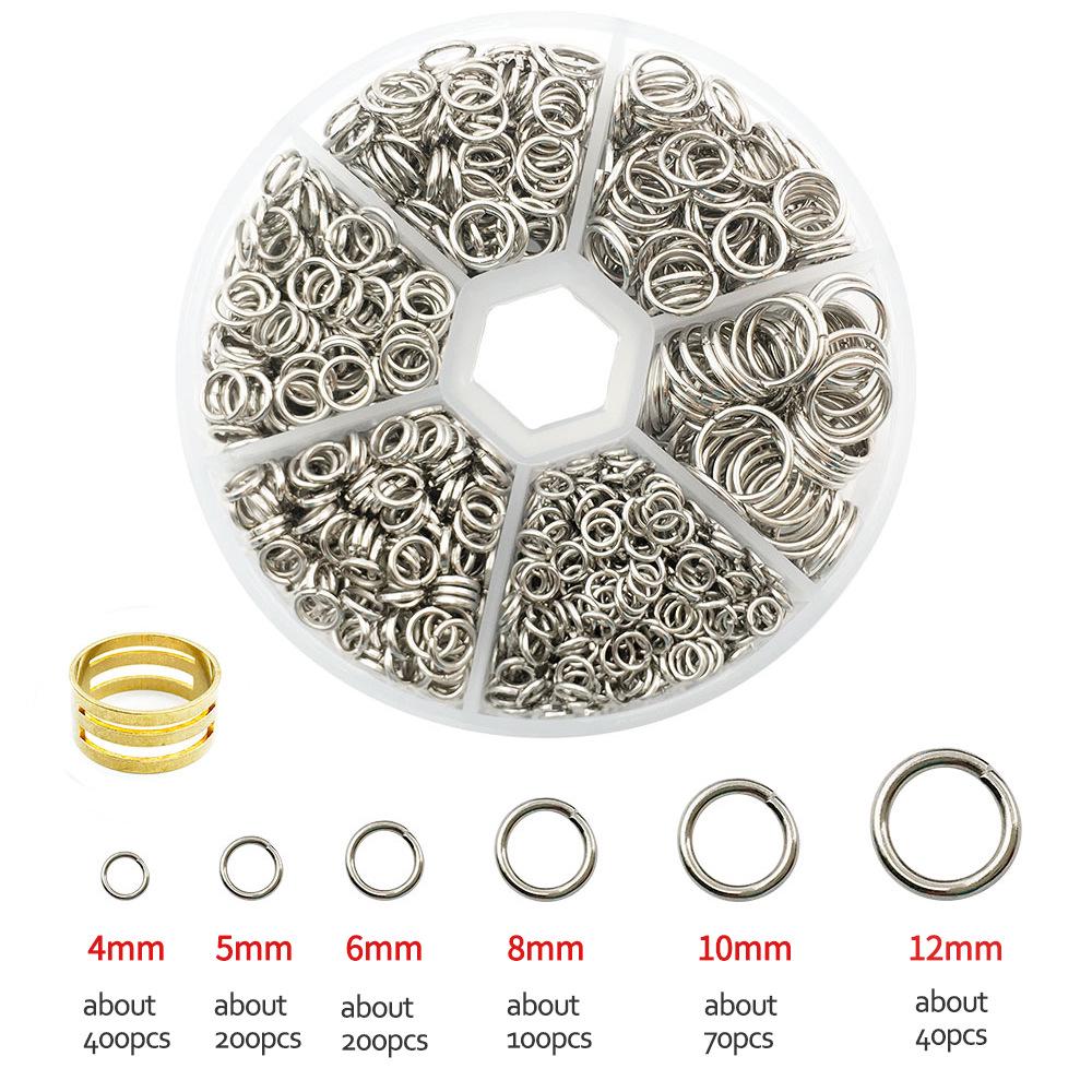 1010-Piece Multi-color Open Jump Rings for DIY Jewelry Making - Iron Rings Set for Handmade Necklaces and Pendants