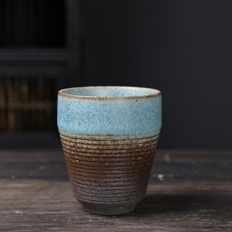 Ceramic Master Cup Kung Fu Teacup Retro Ceramic Cup Outdoor Camping Cup Household Coarse Pottery Tea Cup