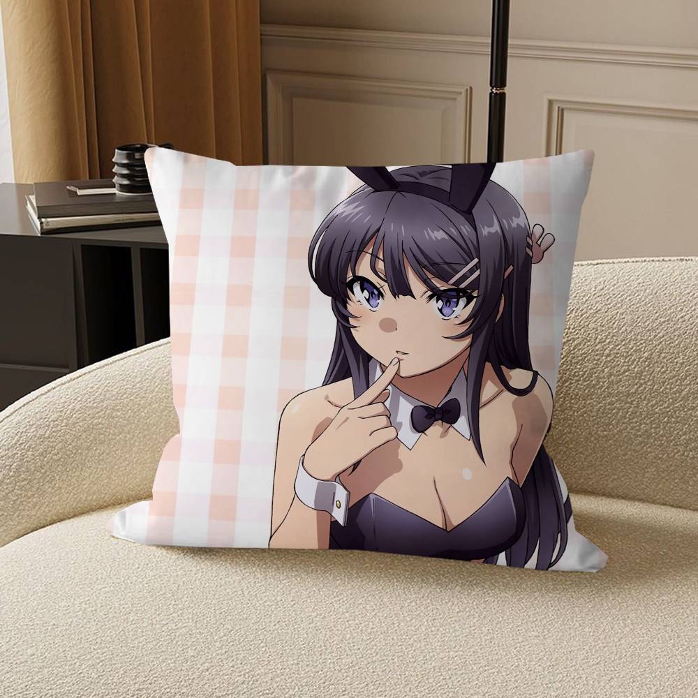 

Anime R-ascal Doesn not Dream of Santa Claus pillow cover sofa cushion cover home room decoration children gift 12x12Inch