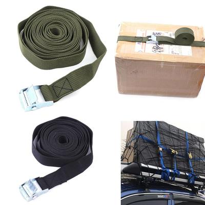 Car Durable Camping Travel Bag Tie Cargo Rope Luggage Strap Buckle Tie-Down Belt