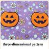 Girls Autumn Crew Neck Girls Dress Halloween Patch Long Sleeve Skirt