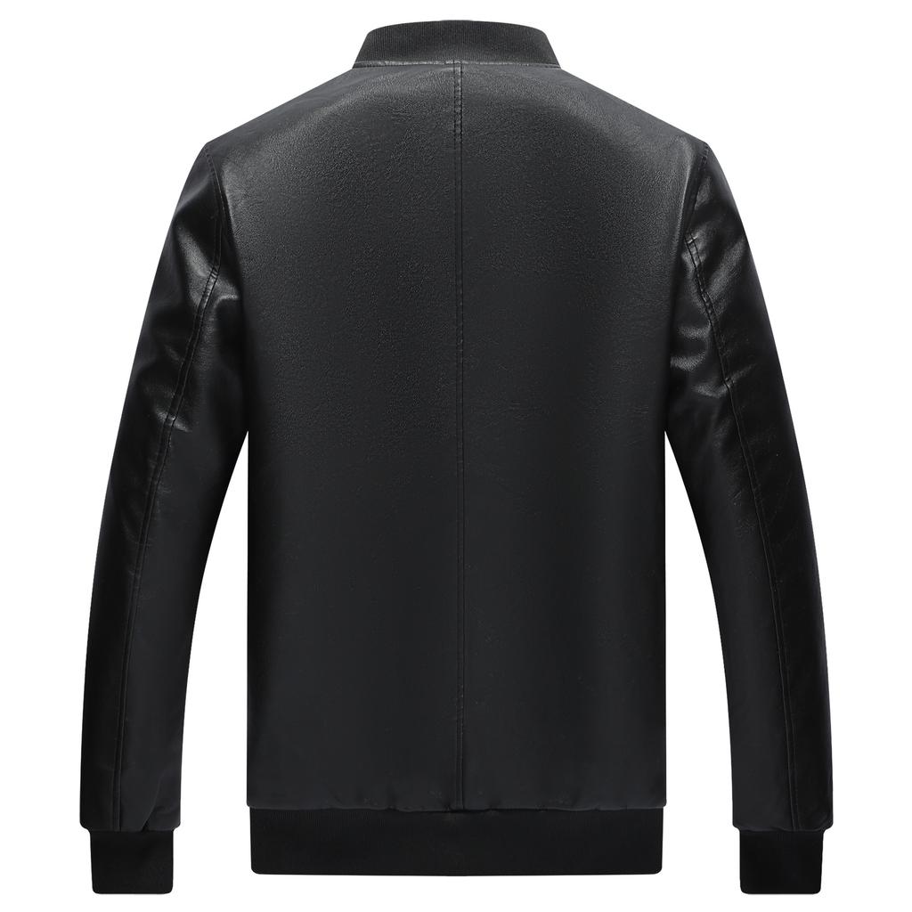 Neue gerippte Samt dicke Leder Freizeitjacke Baseballjacke