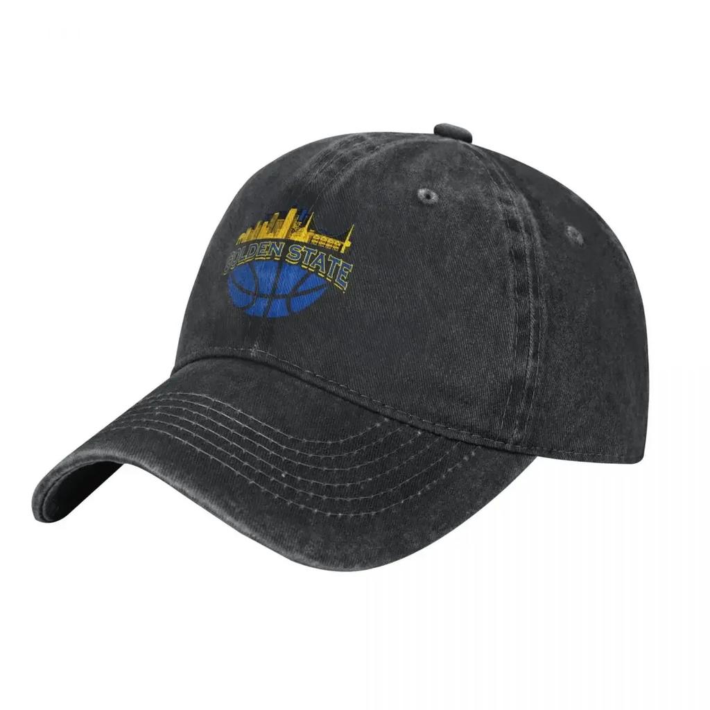 Golden State Skyline Basketball denim Hat Breathable Design Caps Unisex Baseball Cap Unisex