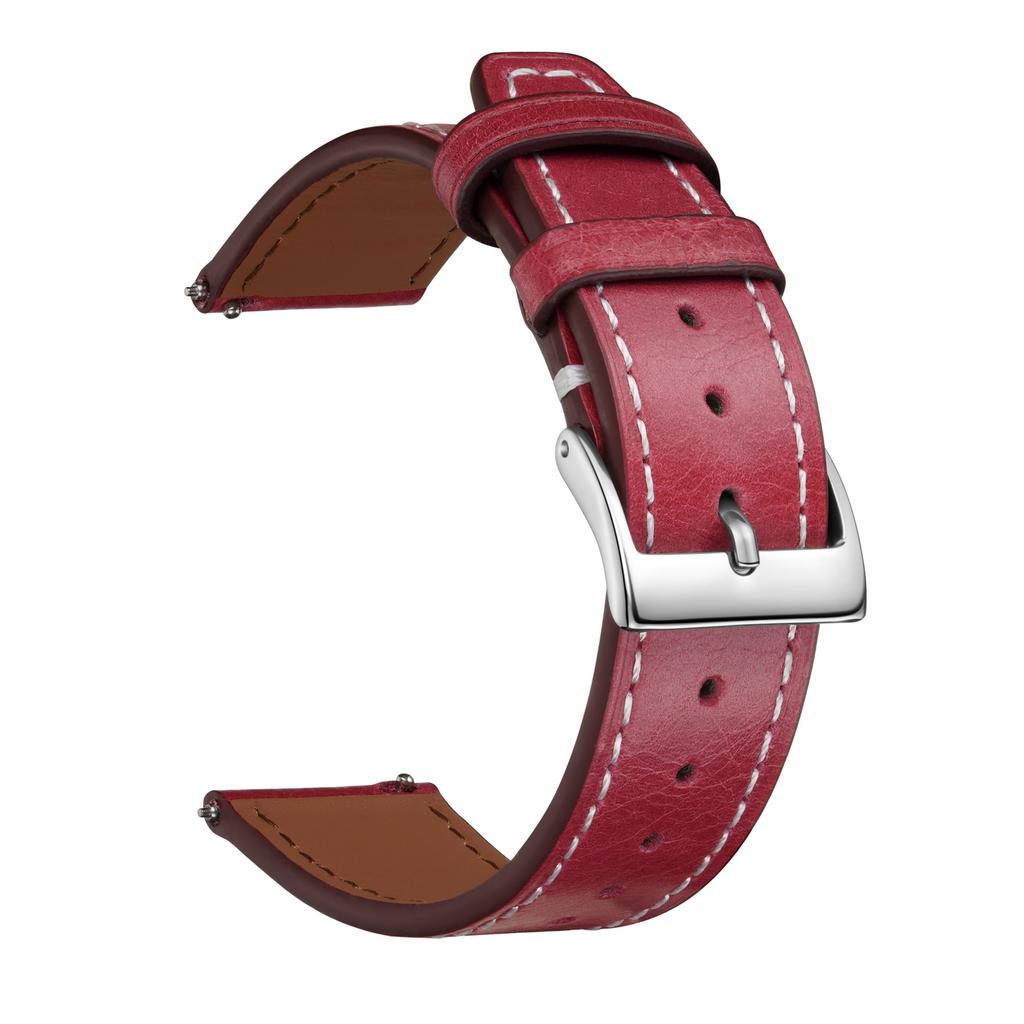 High-End First-Layer Leather Strap, Suitable For 20Mm22Mm Unisex Multi-Color Square Tail Leather Watch Strap Chain
