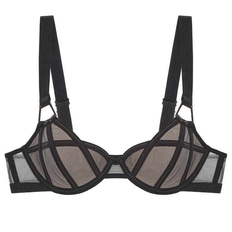 

Сексуальный костюм французский сексуальный тонкий сетчатый широкий плечевой ремень мягкое стальное кольцо показывает большую сборку большой размер 70A