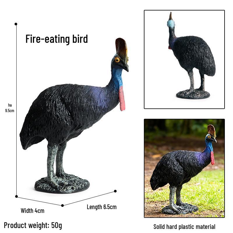 Children's Animal Simulation Toy Set: Eagle, Falcon, Secretary Bird, Owl Figurines