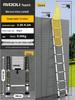 Magdolli Stainless Steel Telescopic A-frame Ladder, Multifunctional Foldable Indoor Aluminum Alloy Stair Ladder