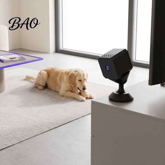 Portable Security Camera for Travel Mini WiFi Camera, 1080P Small Equipped with Night Vision & USB Powered HD Home Protection Smart Motion Tracking,