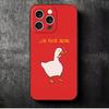 Funny Cartoon Goose Game Soft Phone Case for iPhone 16 16E 17 Air 15 Pro Max 14 Plus 13 Mini 11 12 7 Black Cover Back Shell