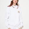 MLB Sweatshirts Unisex White Crew Neck Moderate Regular 3AMT00121-50WHS