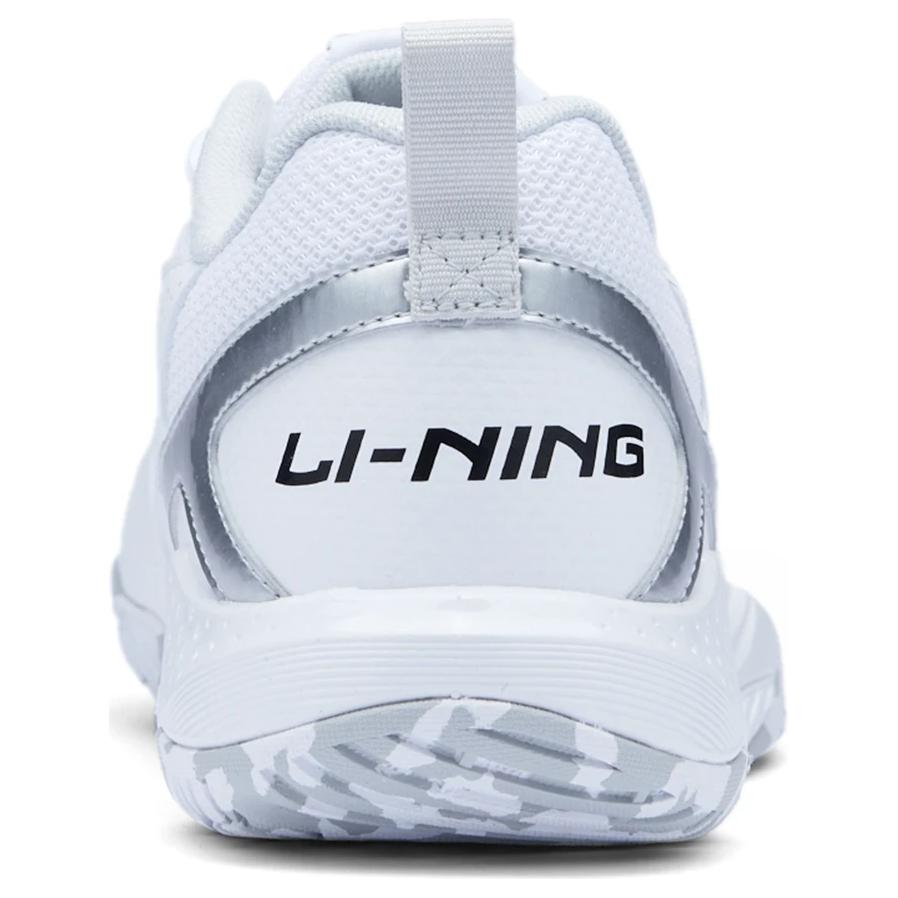 Li-Ning Synthetic Leather Comfortable Versatile Non-Slip Wear-Resistant Low-Top Badminton Shoes Unisex Sneaker White Black AYTU025-1