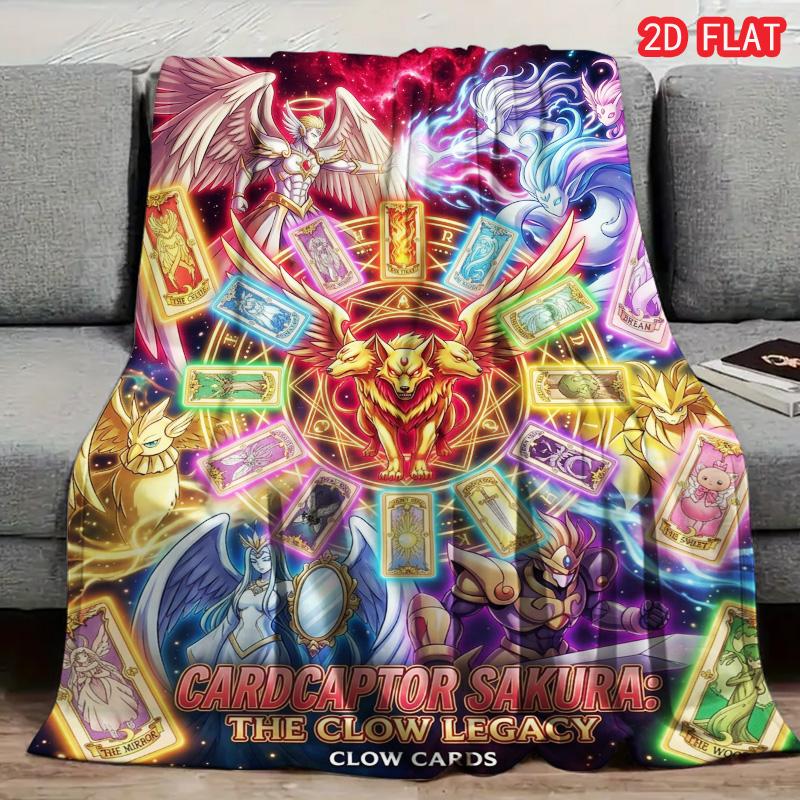 

Wing Card Spell Print FlAannel Blanket, High quality Comfortable for All Seasons, Home Decor, Warmth and Comfort 80cm x 120cm