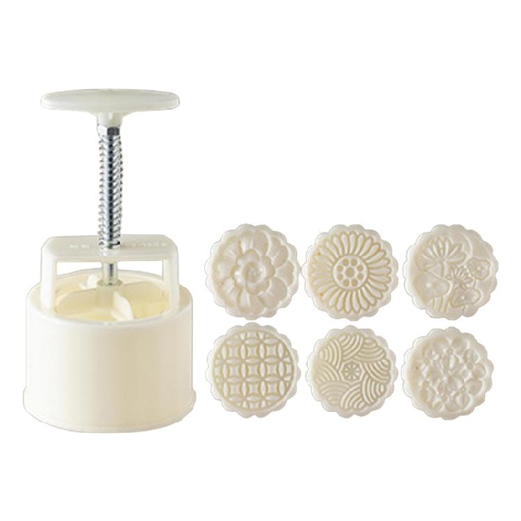 

Baking Decorating Mooncake Mould Mid-Autumn Festival Hand-Pressure Flowers Mould 1