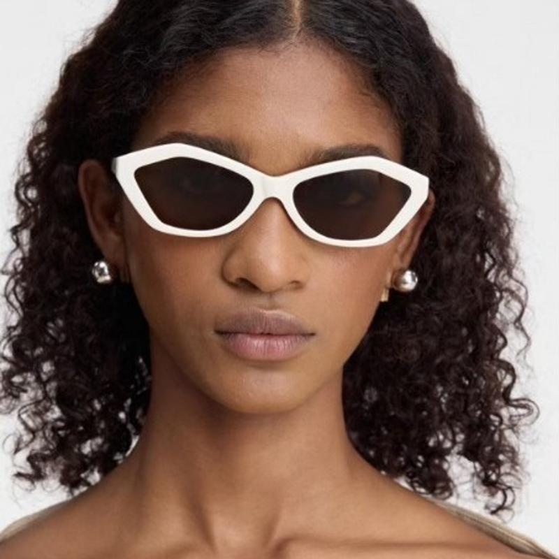  New Cat Eye Sunglasses Women Uv400 Female Green Blue Retro Sun Glasses for Men Decoration Ladies Gift