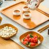 Plastic Square Tray Plate Multifunctional Design Grain Dried Fruit Cake Coaster Plate Kitchen Decorative Plate House Tableware