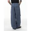 American-Style Streetwear Large Pocket Pleated Cargo Wide-Leg Pants Unisex 2025 Autumn Trendy Functional Outdoor Casual Long Pants