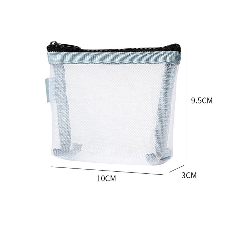 Bag Coin Money Bags Clear Mesh Bag Lipstick Cosmetic Bag Women Change Storage Bag Mini Coin Purse