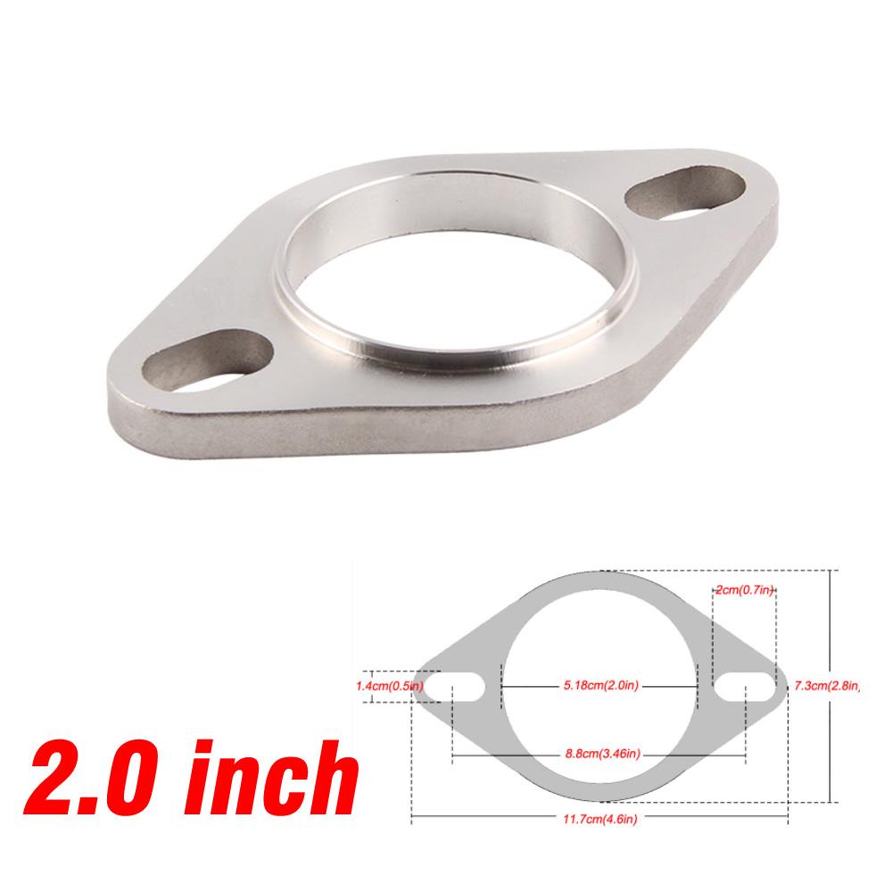 

Broyear High Quality 304 Stainless 2/2.5/3 inch Accessories 52mm 64mm 77mm Exhaust Muffler Flange Exhaust Pipe Connection Joint 2 inch