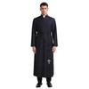 2026 New Medieval Priest Cosplay Costume Halloween Father Role Play Robe Set Church Style Black Unisex