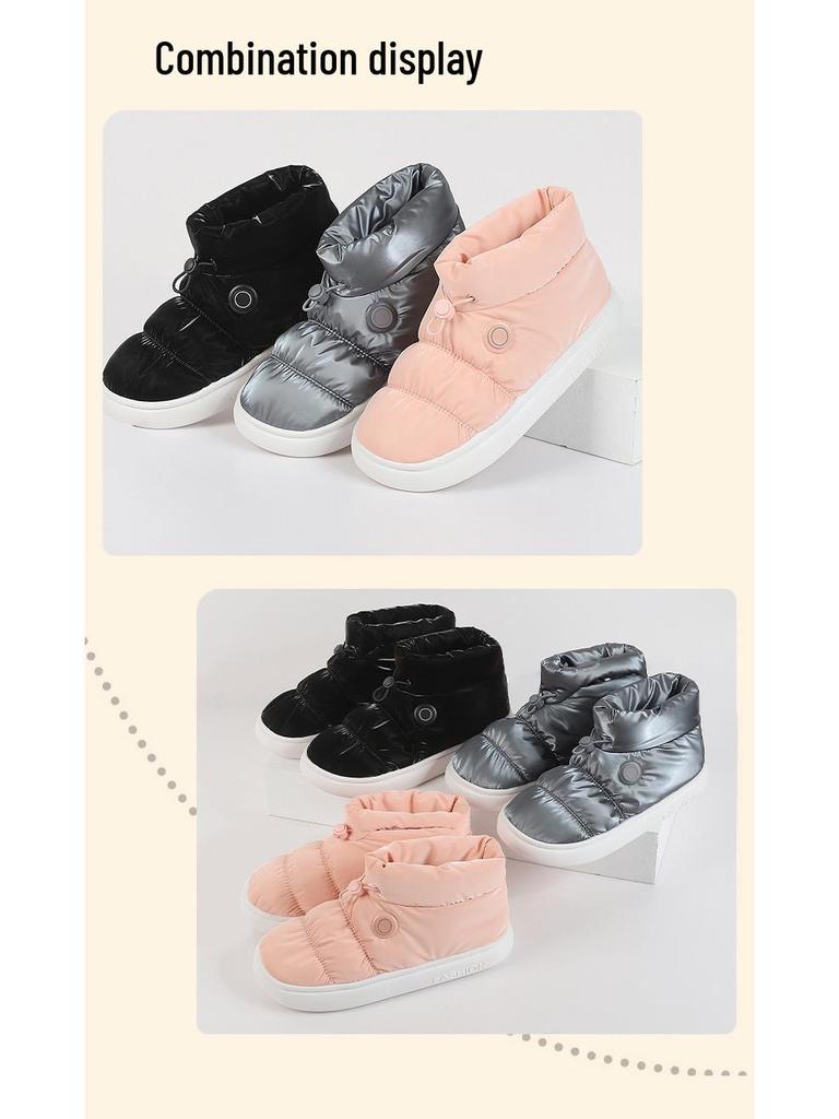 Unisex Smart Heated Snow Boots with USB Charging and Three-Level Temperature Control