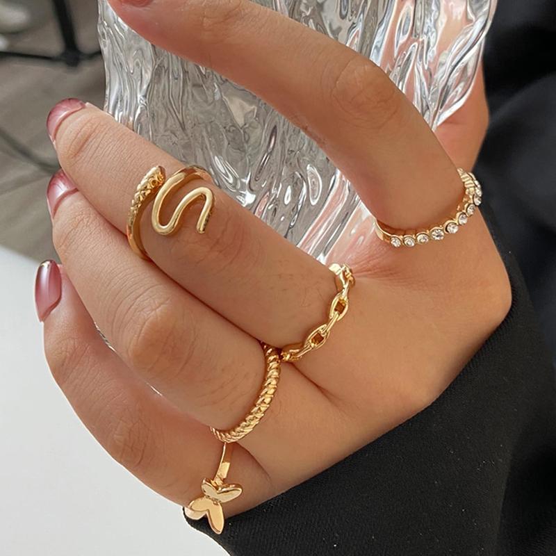 10 шт. Золотого цвета винтажное кольцо креативное ретро кольцо с жемчугом и цирконием кольцо на палец